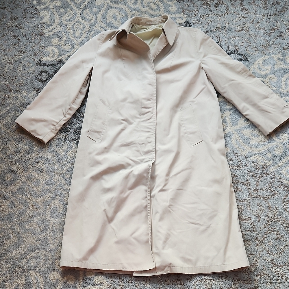 Vintage Clipper Mist Trench Coat Khaki 16